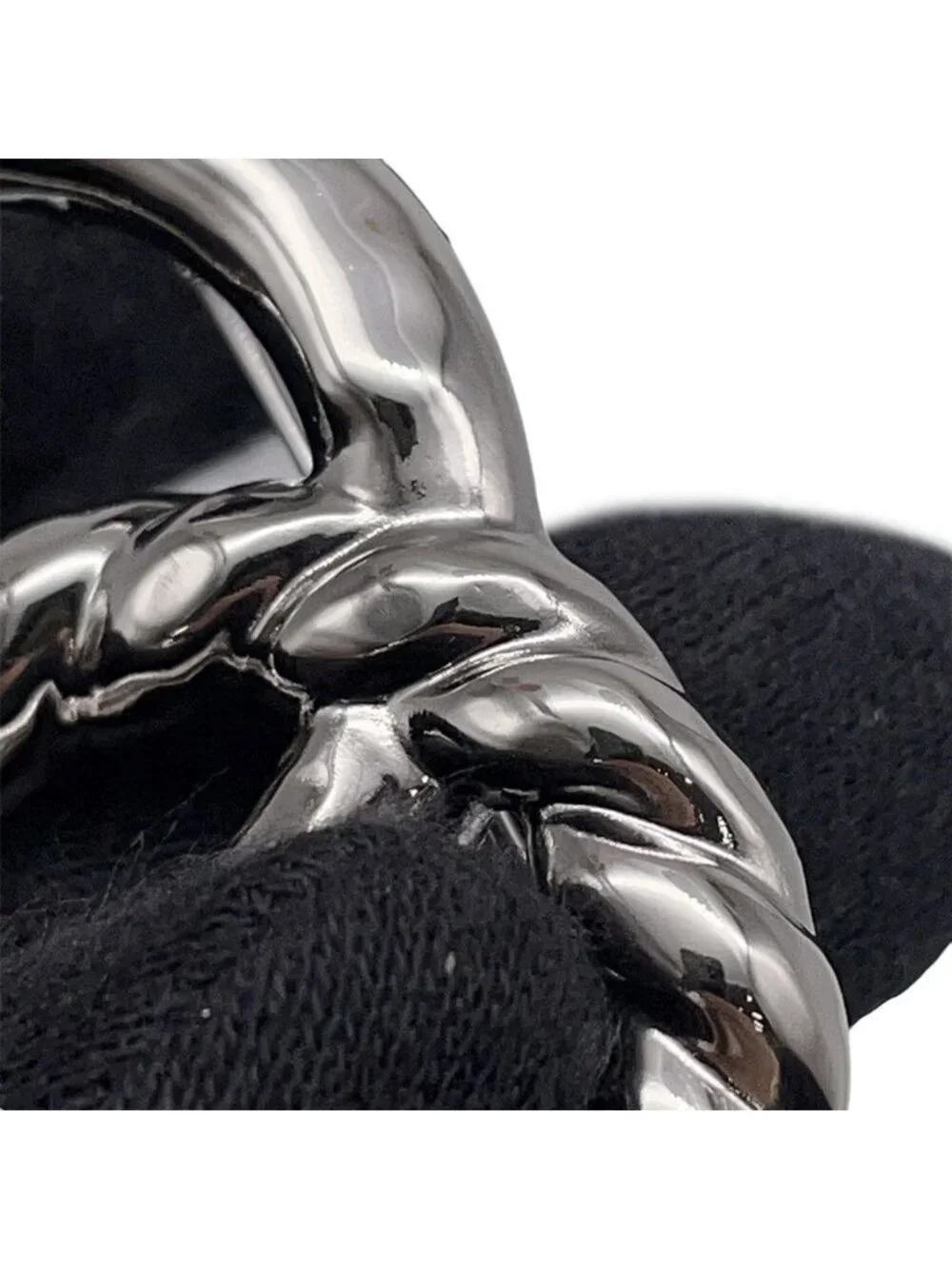 Chanel Brooch CC Logo Twist Metal 25 c